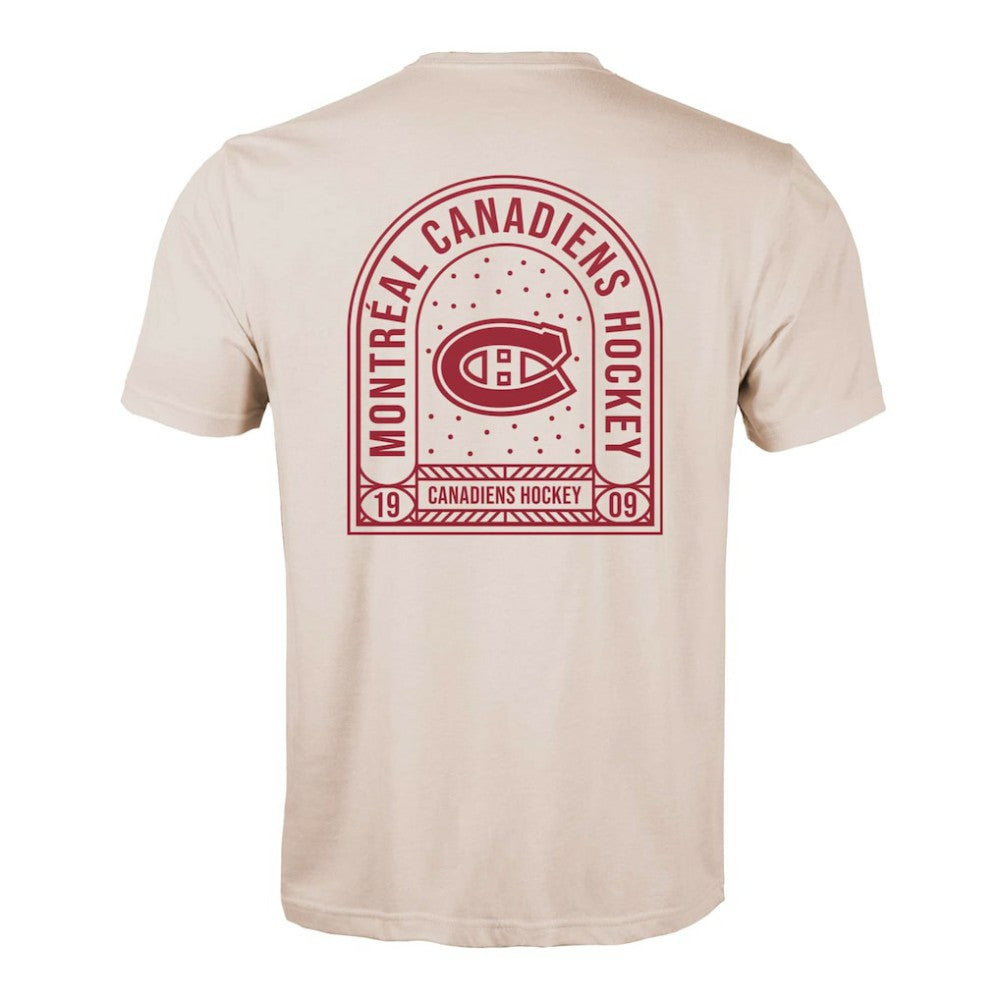 Montreal Canadiens Levelwear Richmond Stained Glass T-Shirt - Khaki - NHL