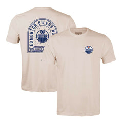 Edmonton Oilers Levelwear Richmond Stained Glass T-Shirt - Khaki - NHL