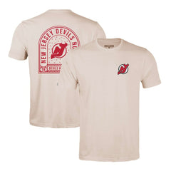 New Jersey Devils Levelwear Richmond Stained Glass T-Shirt - Khaki - NHL