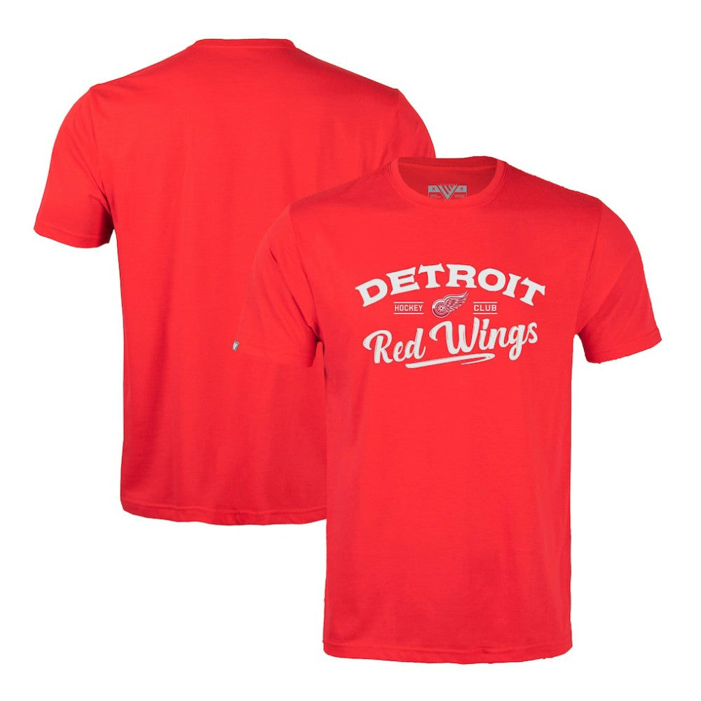 Detroit Red Wings Levelwear Richmond Ice Wall T-Shirt - Red - NHL