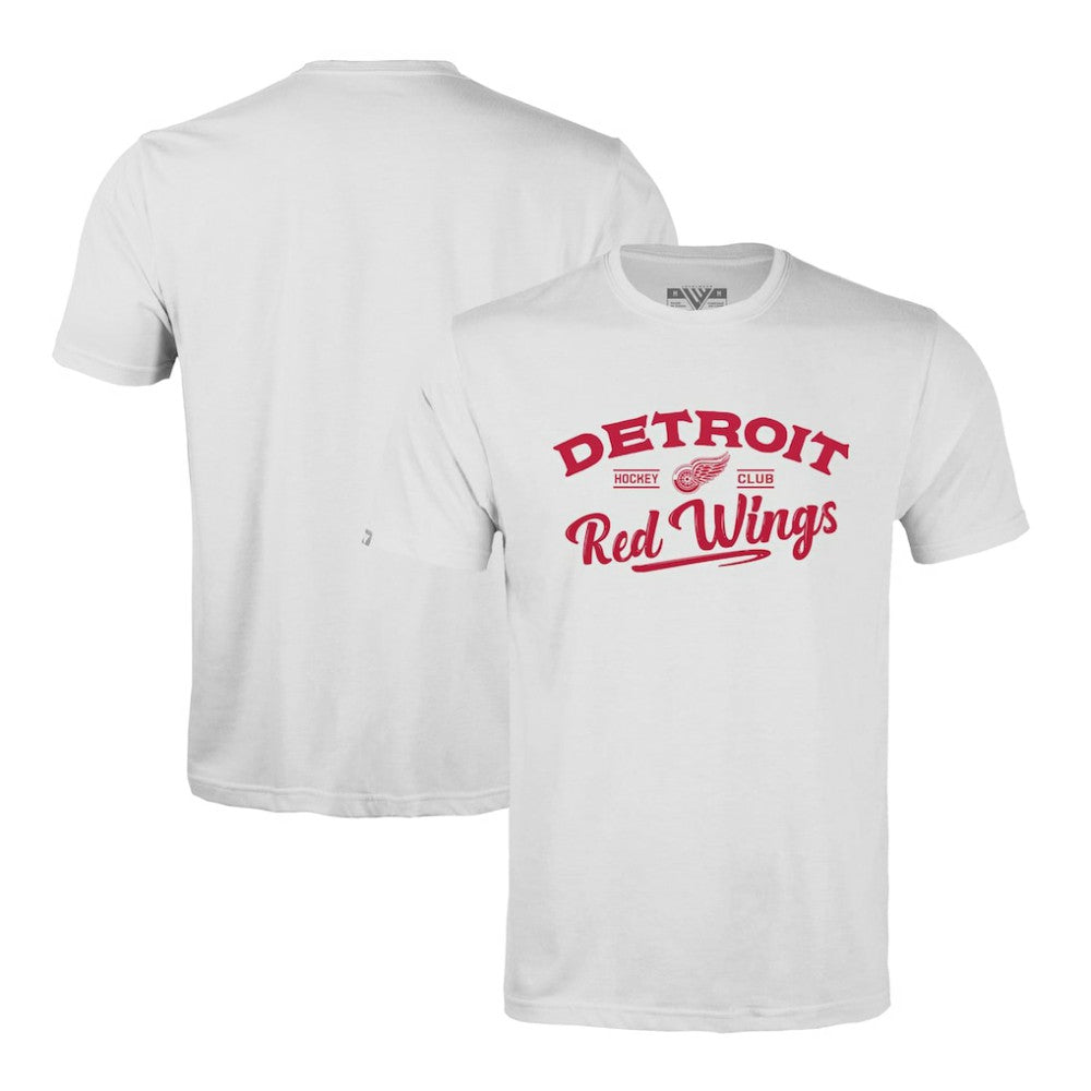 Detroit Red Wings Levelwear Richmond Ice Wall T-Shirt - White - NHL