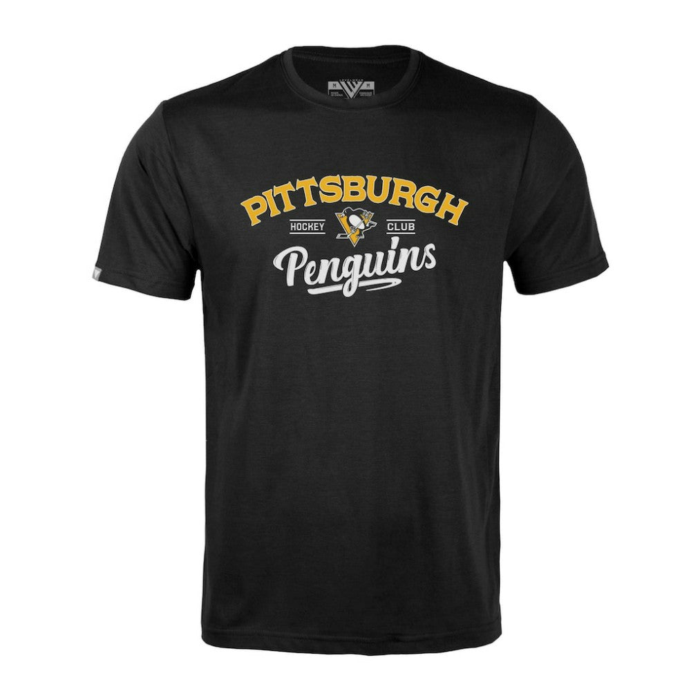 Pittsburgh Penguins Levelwear Richmond Ice Wall T-Shirt - Black - NHL