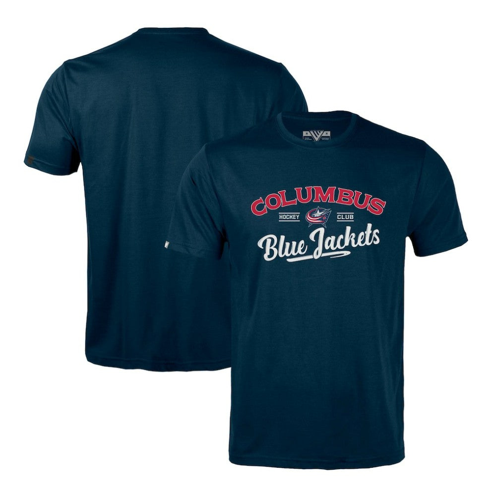 Columbus Blue Jackets Levelwear Richmond Ice Wall T-Shirt - Navy - NHL