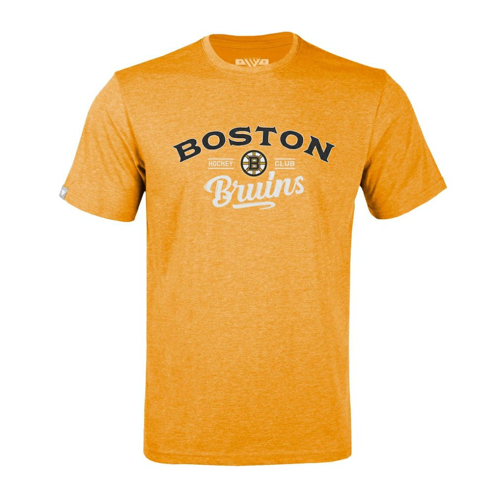 Boston Bruins Levelwear Richmond Ice Wall T-Shirt - Gold - NHL