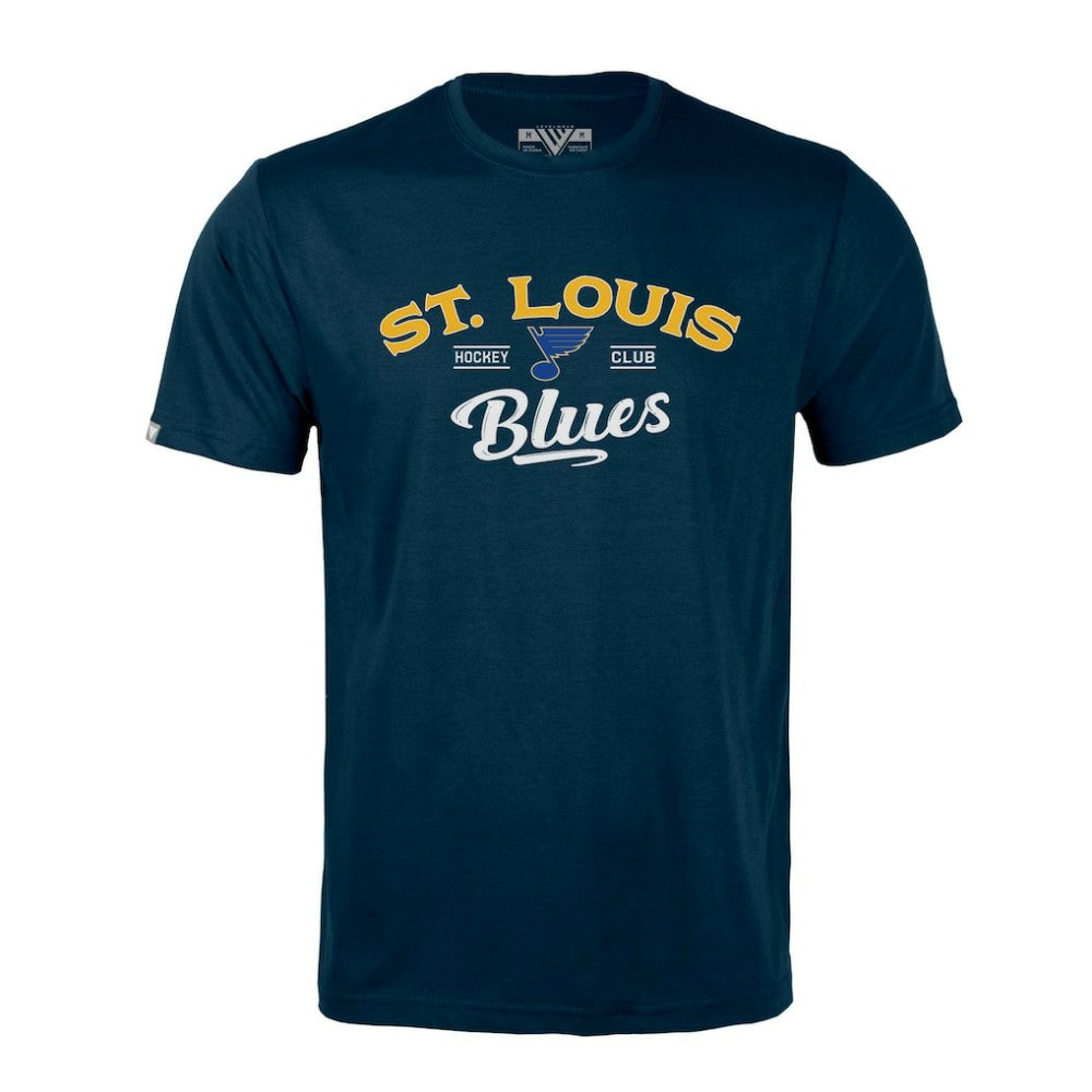St. Louis Blues Levelwear Richmond Ice Wall T-Shirt - Navy - NHL
