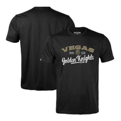 Vegas Golden Knights Levelwear Richmond Ice Wall T-Shirt - Black - NHL