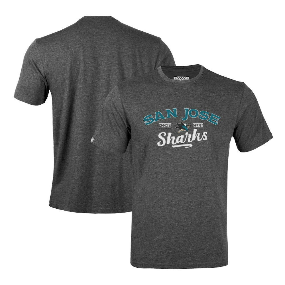 San Jose Sharks Levelwear Richmond Ice Wall T-Shirt - Gray - NHL