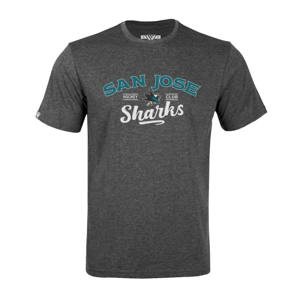 San Jose Sharks Levelwear Richmond Ice Wall T-Shirt - Gray - NHL
