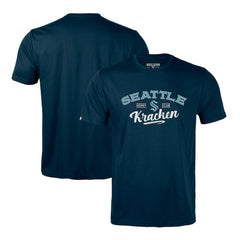 Seattle Kraken Levelwear Richmond Ice Wall T-Shirt - Deep Sea Blue - NHL
