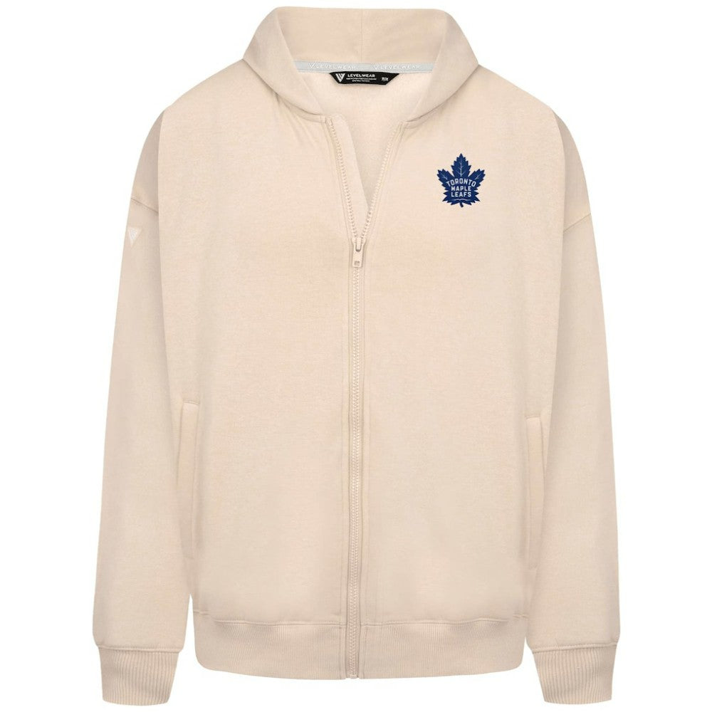 Toronto Maple Leafs Levelwear Uphill Stained Glass Full-Zip Hoodie Jacket - Khaki - NHL