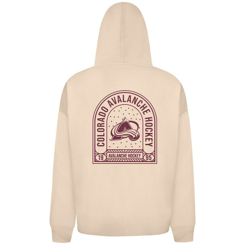 Colorado Avalanche Levelwear Uphill Stained Glass Full-Zip Hoodie Jacket - Khaki - NHL