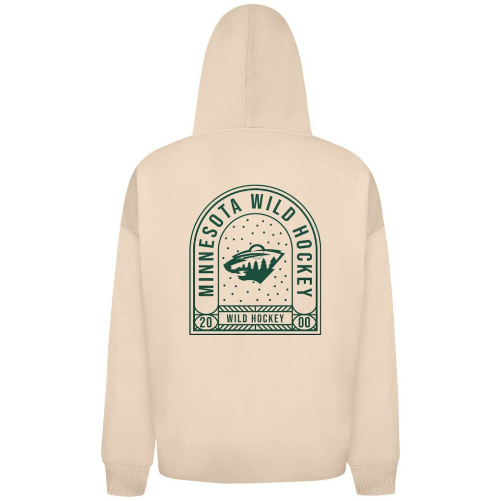 Minnesota Wild Levelwear Uphill Stained Glass Full-Zip Hoodie Jacket - Khaki - NHL