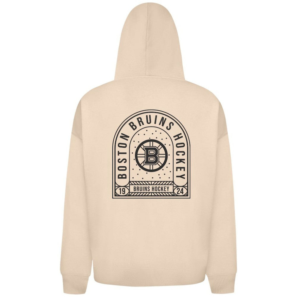 Boston Bruins Levelwear Uphill Stained Glass Full-Zip Hoodie Jacket - Khaki - NHL