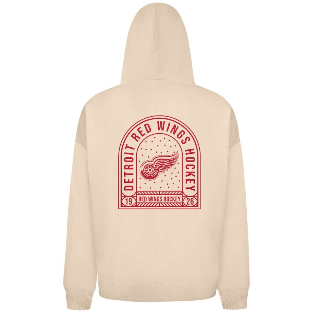 Detroit Red Wings Levelwear Uphill Stained Glass Full-Zip Hoodie Jacket - Khaki - NHL