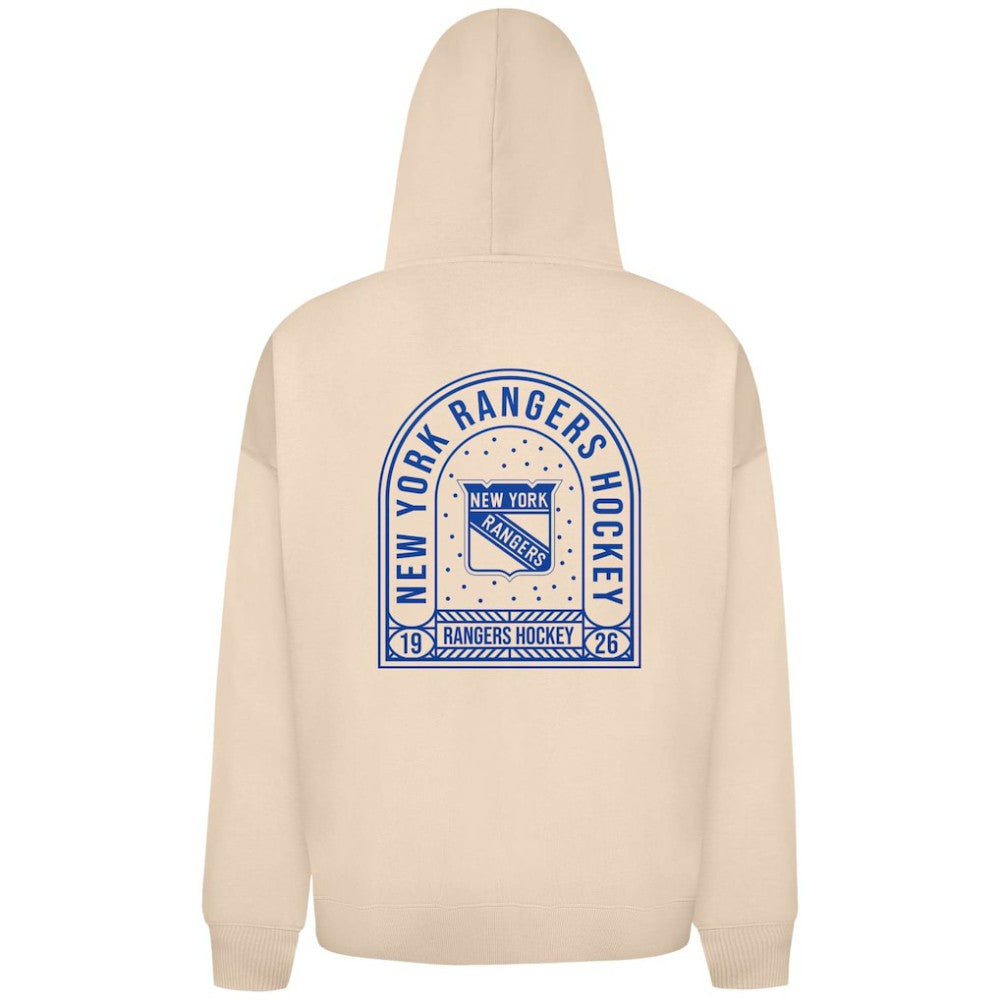 New York Rangers Levelwear Uphill Stained Glass Full-Zip Hoodie Jacket - Khaki - NHL