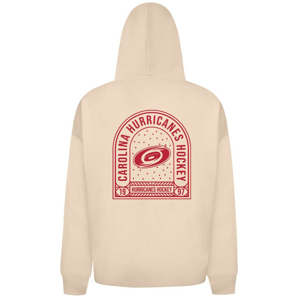 Carolina Hurricanes Levelwear Uphill Stained Glass Full-Zip Hoodie Jacket - Khaki - NHL