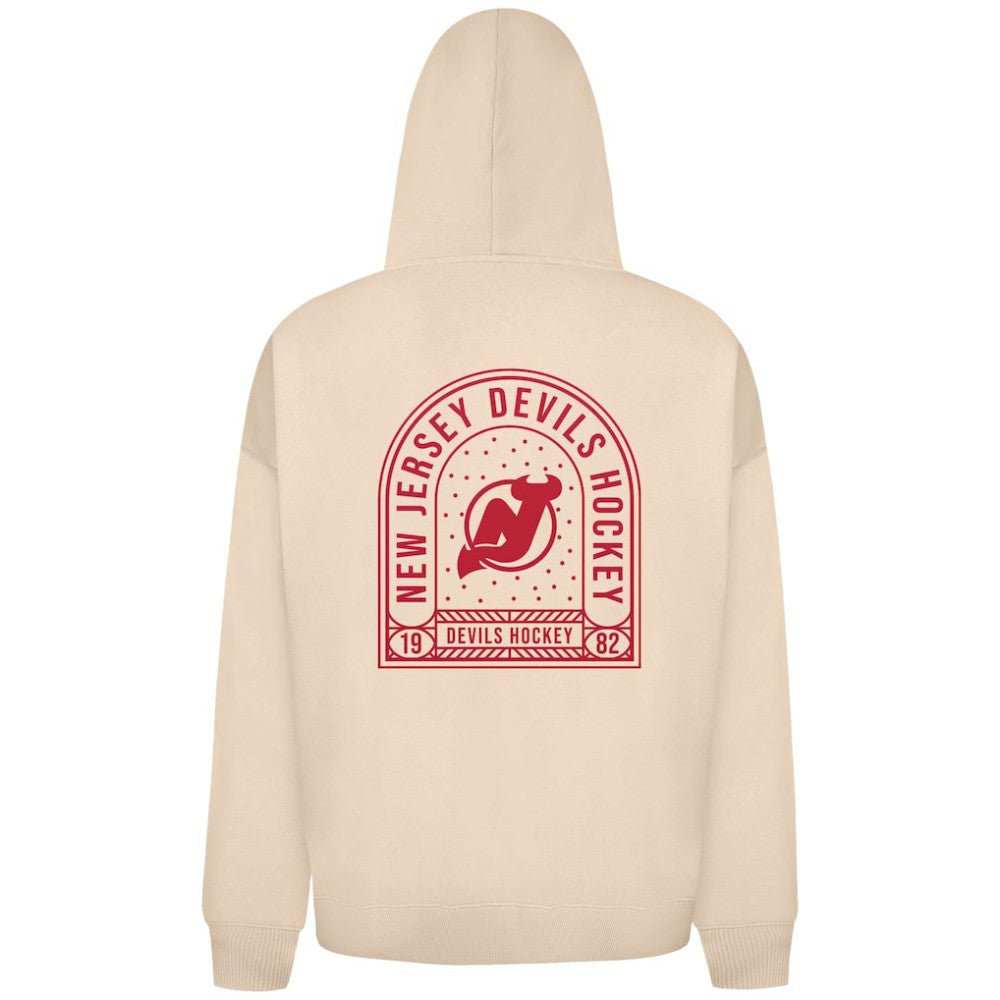 New Jersey Devils Levelwear Uphill Stained Glass Full-Zip Hoodie Jacket - Khaki - NHL