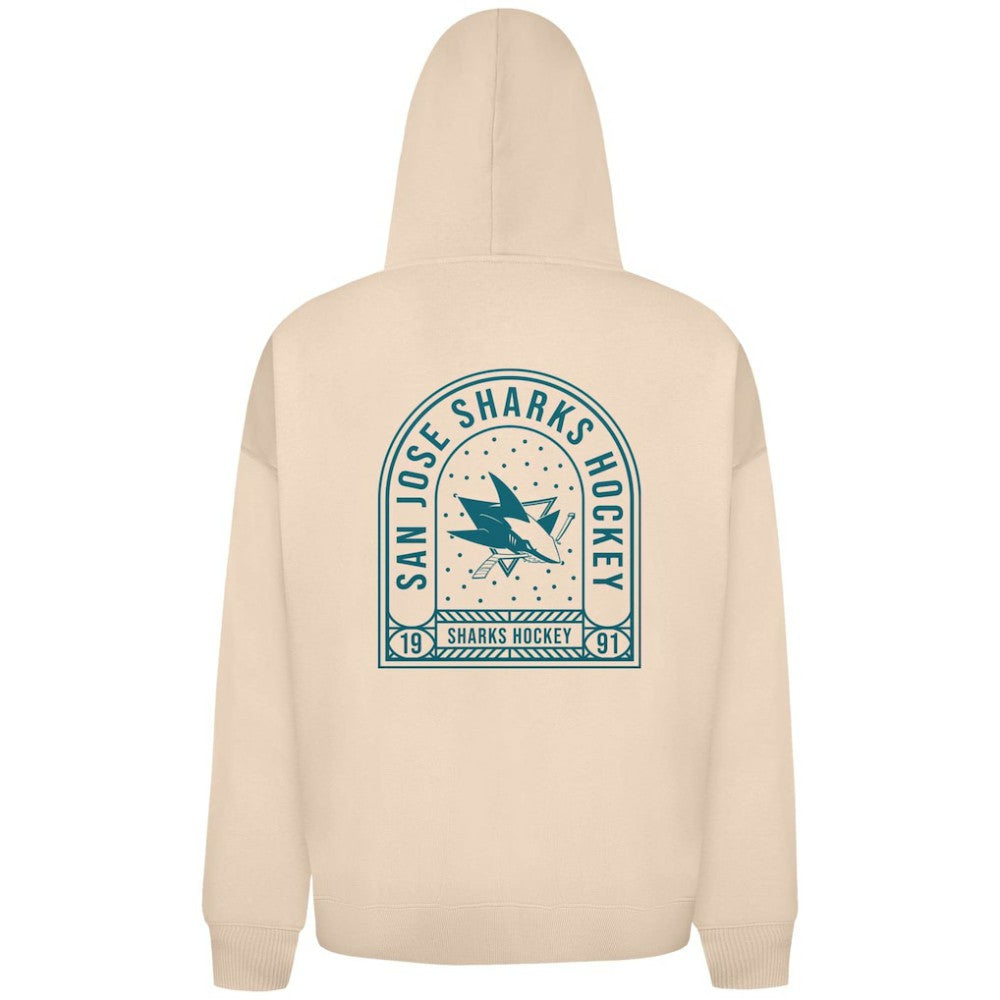San Jose Sharks Levelwear Uphill Stained Glass Full-Zip Hoodie Jacket - Khaki - NHL