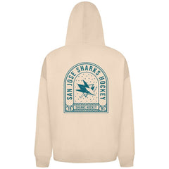 San Jose Sharks Levelwear Uphill Stained Glass Full-Zip Hoodie Jacket - Khaki - NHL