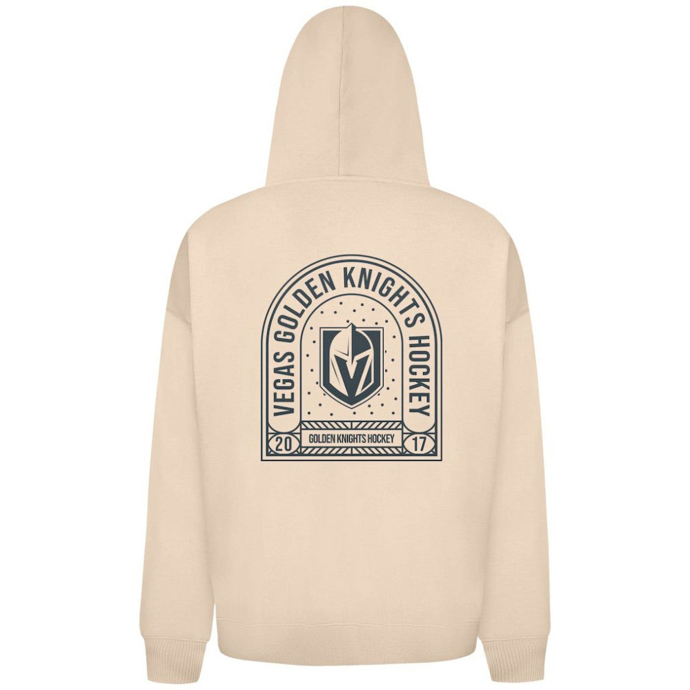 Vegas Golden Knights Levelwear Uphill Stained Glass Full-Zip Hoodie Jacket - Khaki - NHL