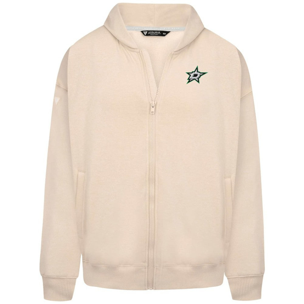 Dallas Stars Levelwear Uphill Stained Glass Full-Zip Hoodie Jacket - Khaki - NHL