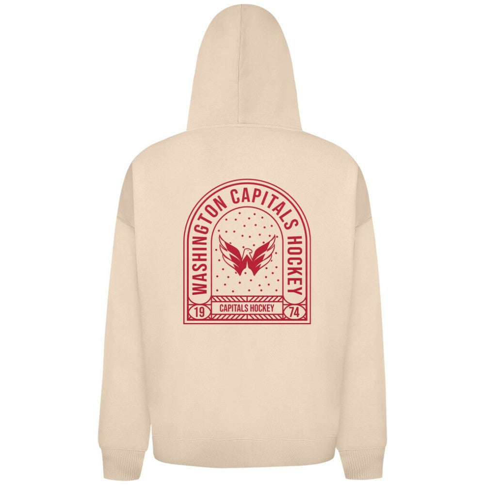 Washington Capitals Levelwear Uphill Stained Glass Full-Zip Hoodie Jacket - Khaki - NHL