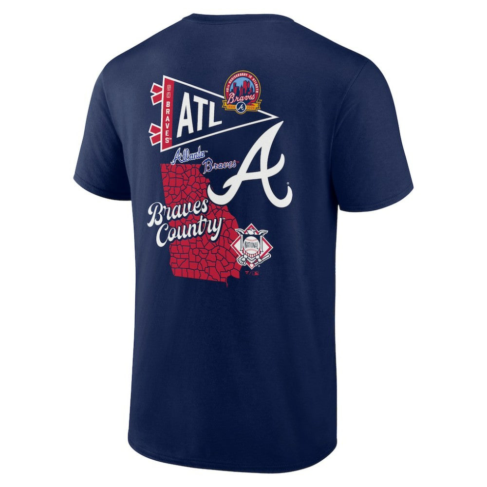 Atlanta Braves Split Zone T-Shirt - MLB