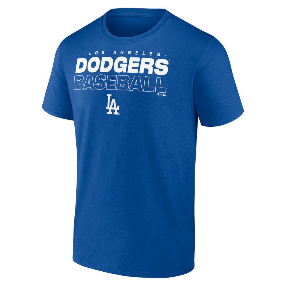 Los Angeles Dodgers Stacked Baseball T-Shirt - MLB