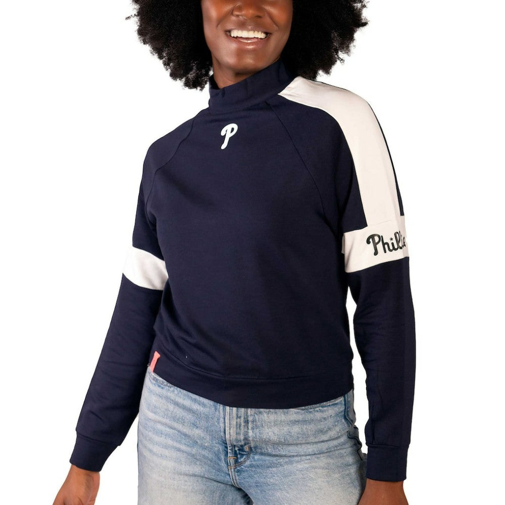 Philadelphia Phillies Lusso Women's Monica Pullover Sweatshirt - MLB