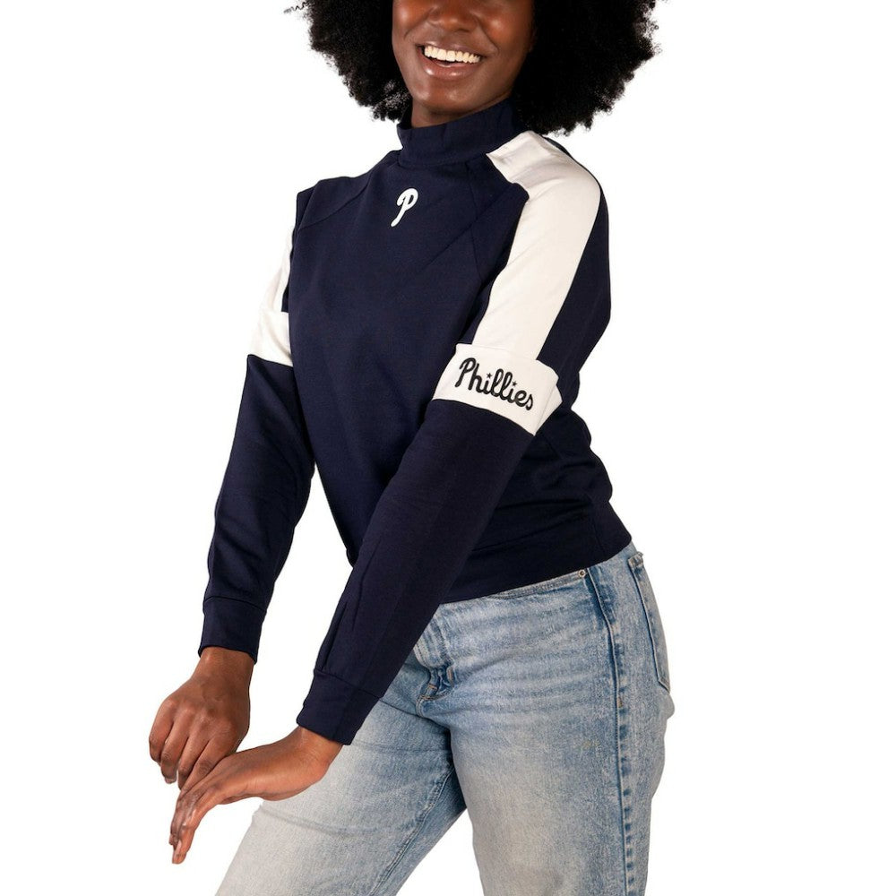 Philadelphia Phillies Lusso Women's Monica Pullover Sweatshirt - MLB