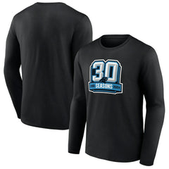 Carolina Panthers 30th Anniversary Long Sleeve T-Shirt Black | NFL