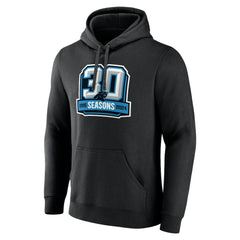 Carolina Panthers 30th Anniversary Pullover Hoodie Black | NFL