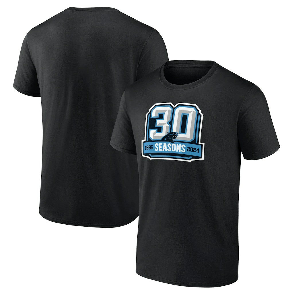 Carolina Panthers 30th Anniversary T-Shirt Black | NFL