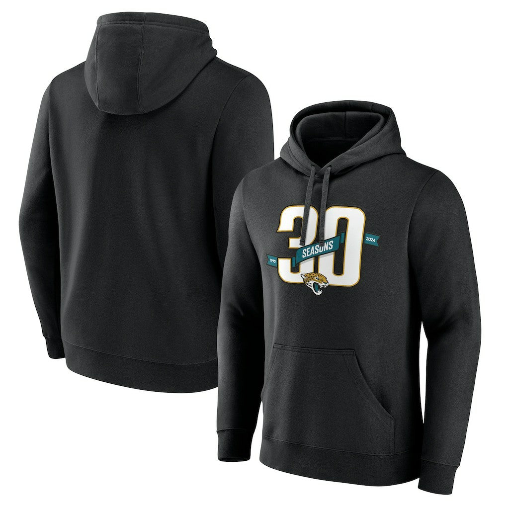 Jacksonville Jaguars 30th Anniversary Pullover Hoodie Black | NFL