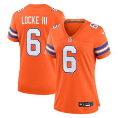 P.J. Locke III Denver Broncos Women's Mile High Collection 1977 Throwback Player Game Jersey Orange | Nike for Sale