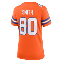 Rod Smith Denver Broncos Women's Mile High Collection 1977 Throwback Retired Player Game Jersey Orange | Nike for Sale