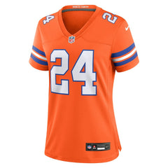 Champ Bailey Denver Broncos Women's Mile High Collection 1977 Throwback Retired Player Game Jersey Orange | Nike for Sale