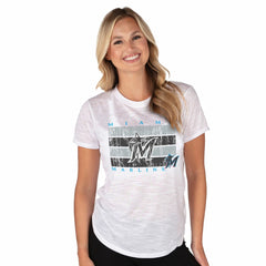 Miami Marlins Concepts Sport Women's Infuse Knit Top - MLB