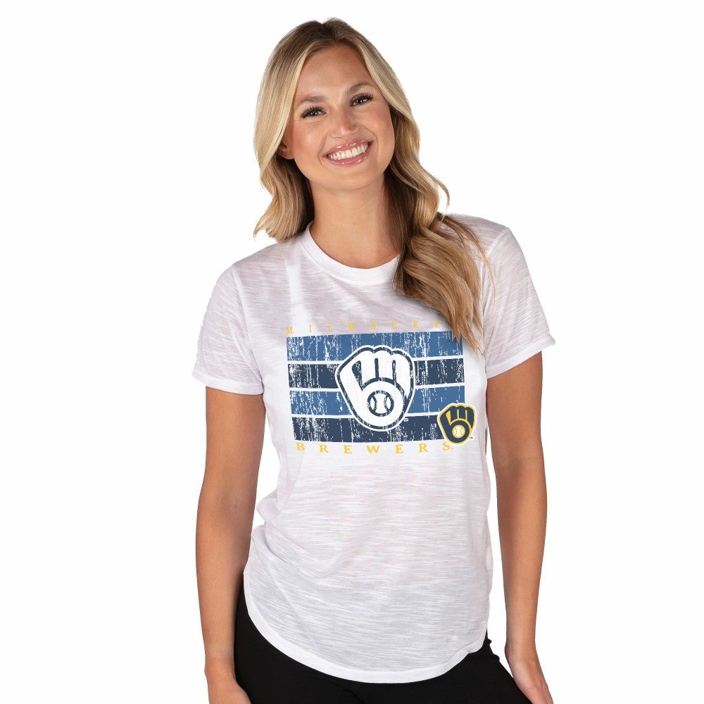 Milwaukee Brewers Concepts Sport Women's Infuse Knit Top - MLB