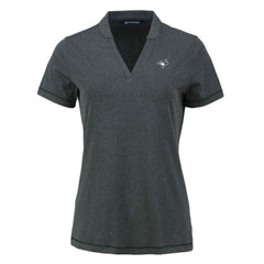 Toronto Blue Jays Cutter & Buck Women's Forge Stretch Blade DryTec V-Neck Polo - MLB