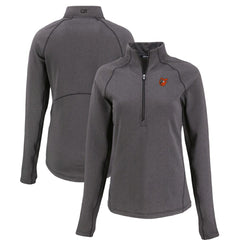 Baltimore Orioles Cutter & Buck Women's Peshastin Eco Fleece Recycled Raglan Half-Zip Top - MLB