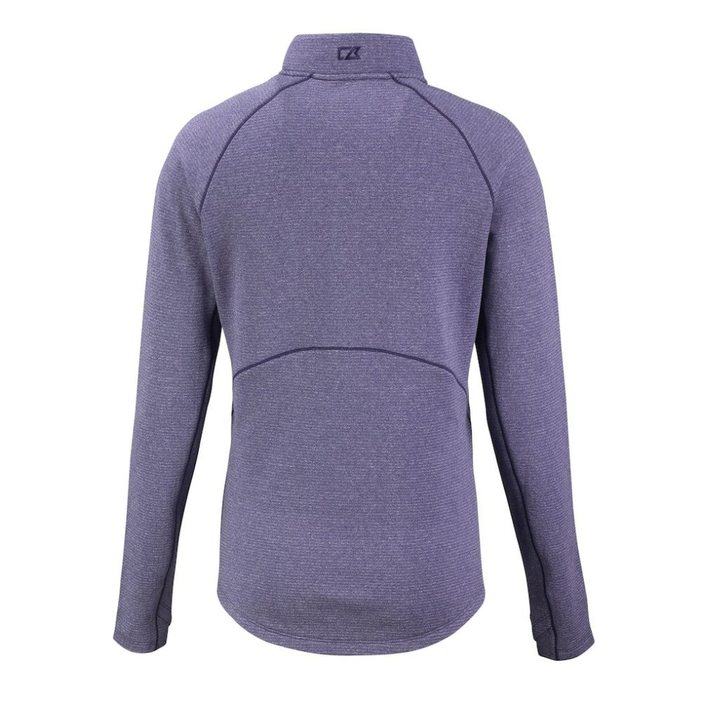 Colorado Rockies Cutter & Buck Women's Peshastin Eco Fleece Recycled Raglan Half-Zip Top - MLB