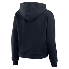Houston Texans WEAR by Erin Andrews Women's Plus Size Waffle Hoodie Pullover Top Navy | NFL