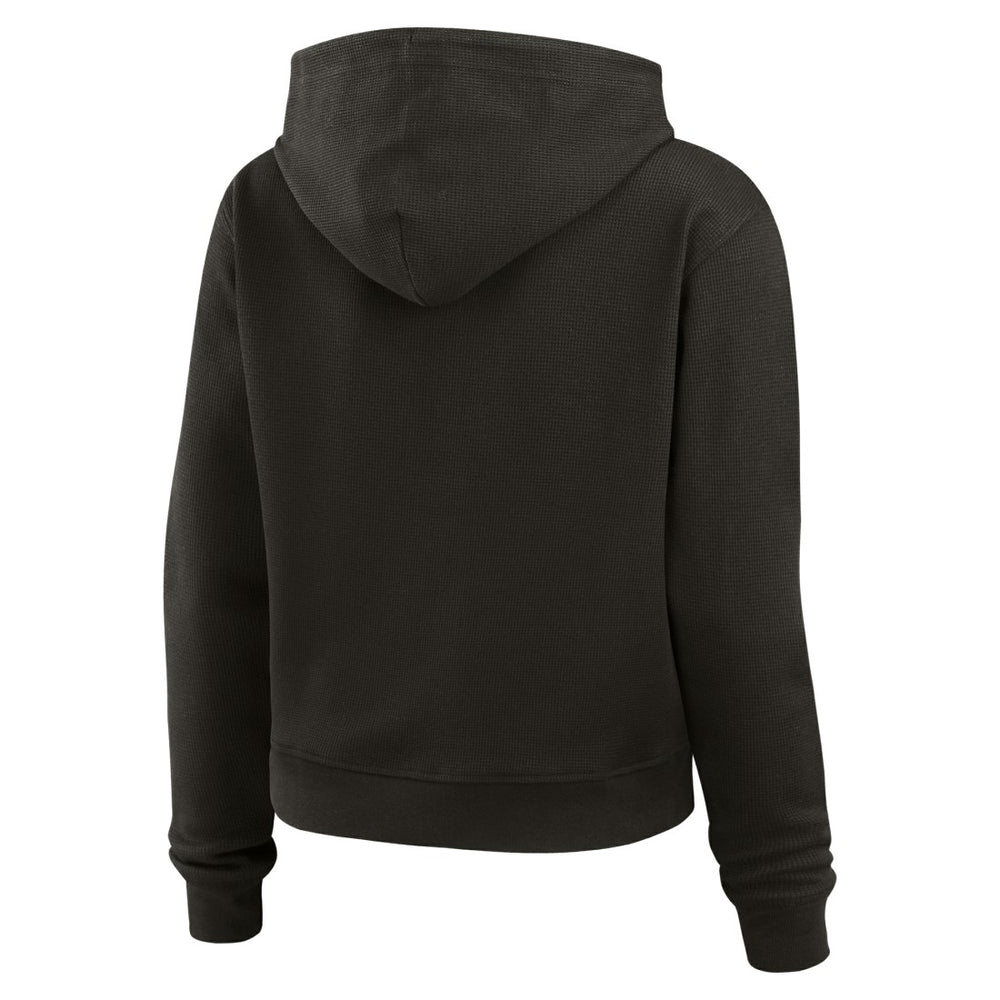 Tampa Bay Buccaneers WEAR by Erin Andrews Women's Plus Size Waffle Hoodie Pullover Top Pewter | NFL