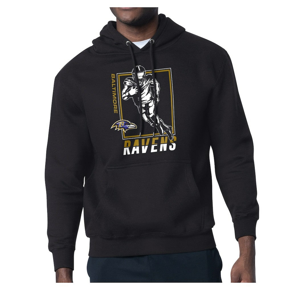 Baltimore Ravens Starter Player Grid Pullover Hoodie Black | NFL