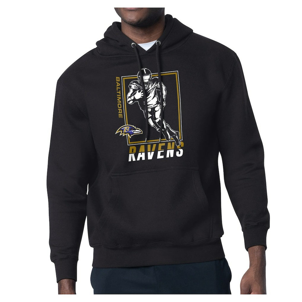 Baltimore Ravens Starter Player Grid Pullover Hoodie Black | NFL