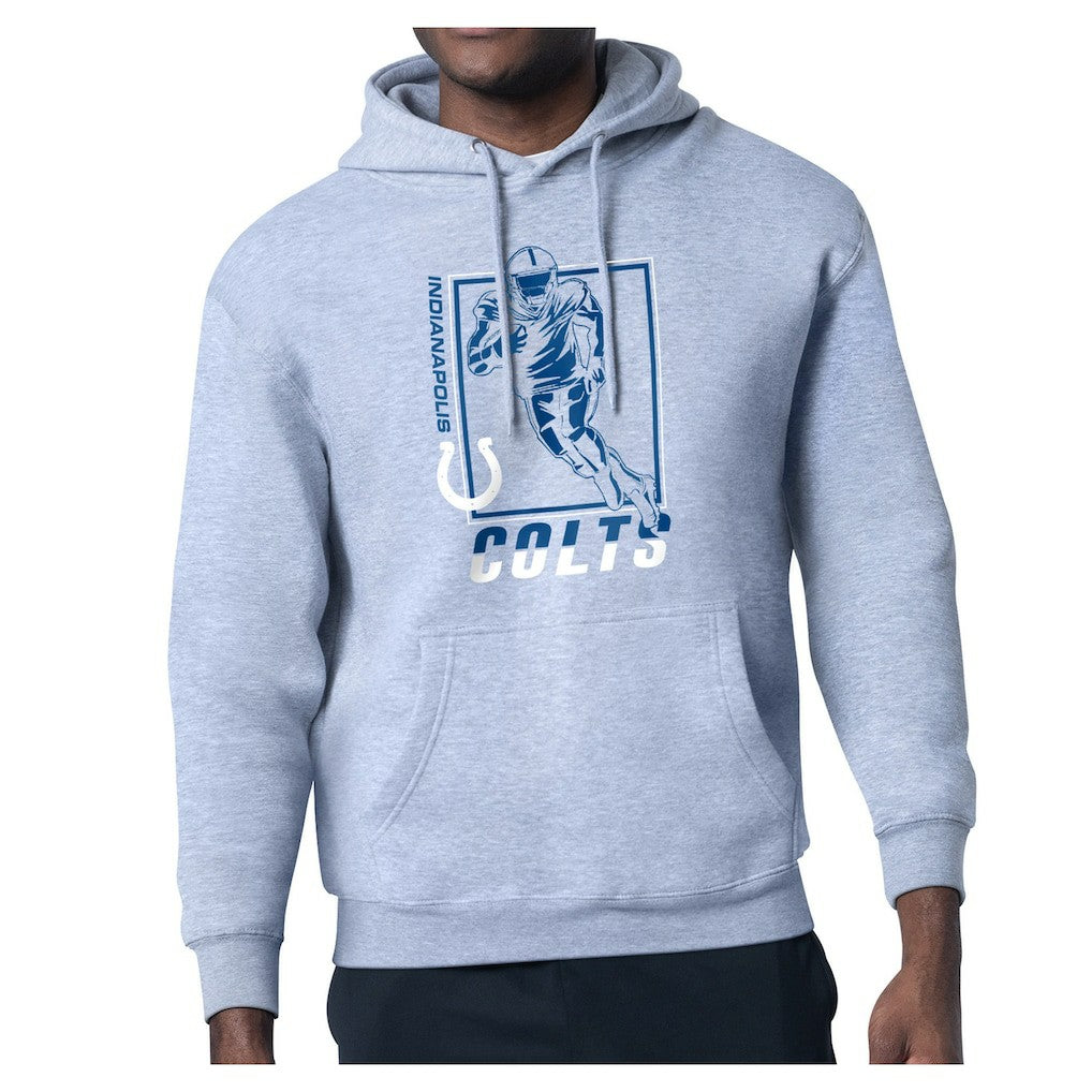 Indianapolis Colts Starter Player Grid Pullover Hoodie Heather Gray | NFL