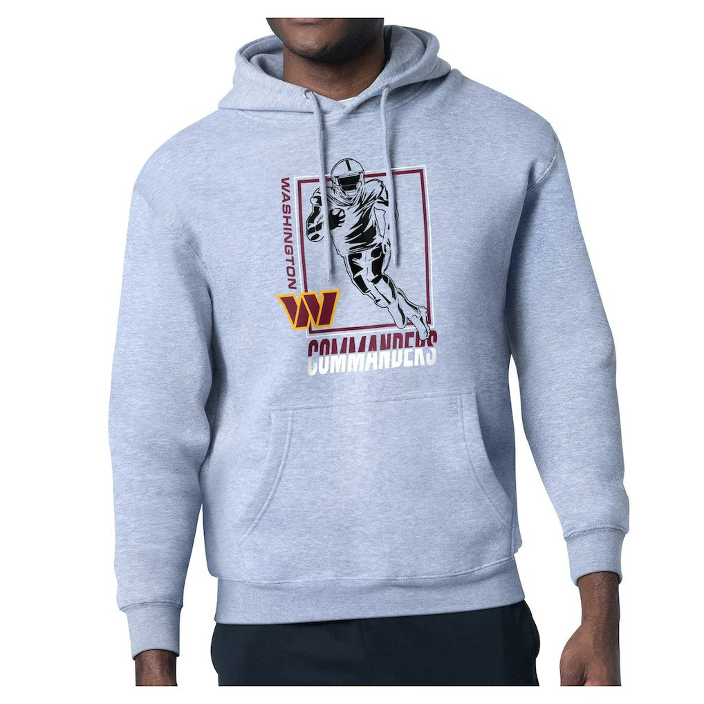 Washington Commanders Starter Player Grid Pullover Hoodie Heather Gray | NFL