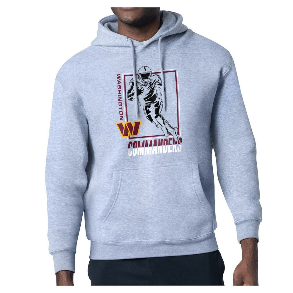 Washington Commanders Starter Player Grid Pullover Hoodie Heather Gray | NFL
