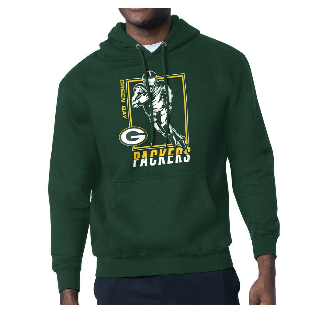 Green Bay Packers Starter Player Grid Pullover Hoodie Green | NFL